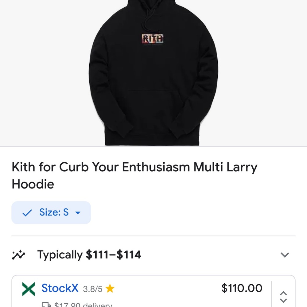 Kith x Curb Your Enthusiasm Multi Larry Hoodie S